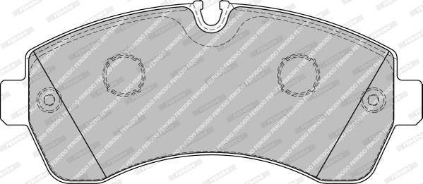 FVR1777 FERODO Комплект тормозных колодок, дисковый тормоз (фото 1)
