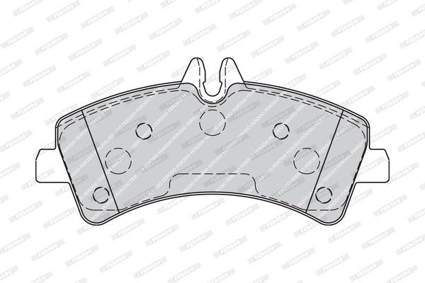 FVR1779 FERODO Комплект тормозных колодок, дисковый тормоз (фото 2)