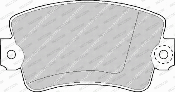 FVR179 FERODO Комплект тормозных колодок, дисковый тормоз (фото 1)