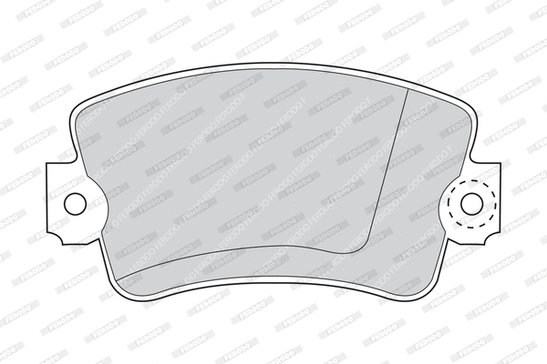 FVR179 FERODO Комплект тормозных колодок, дисковый тормоз (фото 2)