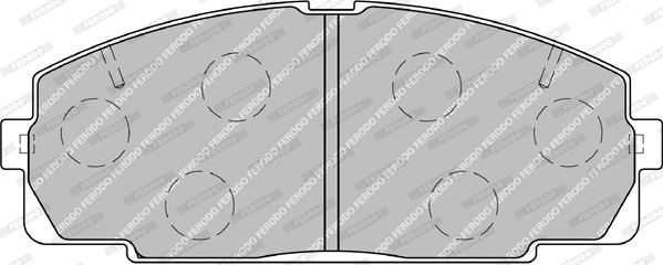 FVR1884 FERODO Комплект тормозных колодок, дисковый тормоз (фото 1)