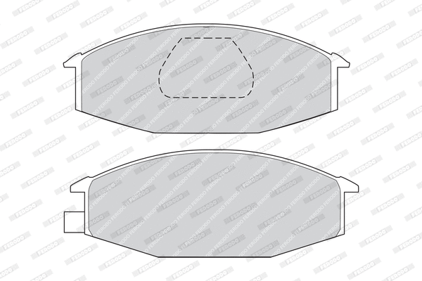 FVR369 FERODO Комплект тормозных колодок, дисковый тормоз (фото 2)