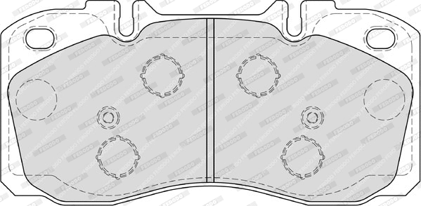 FVR4038 FERODO Комплект тормозных колодок, дисковый тормоз (фото 2)