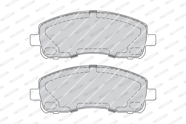 FVR4315 FERODO Комплект тормозных колодок, дисковый тормоз (фото 2)