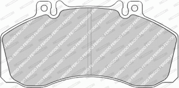FVR501 FERODO Комплект тормозных колодок, дисковый тормоз (фото 1)