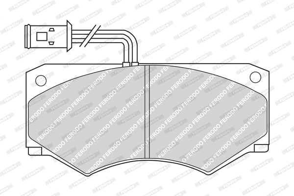 FVR516 FERODO Комплект тормозных колодок, дисковый тормоз (фото 2)
