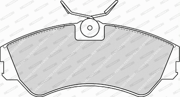 FVR785 FERODO Комплект тормозных колодок, дисковый тормоз (фото 1)