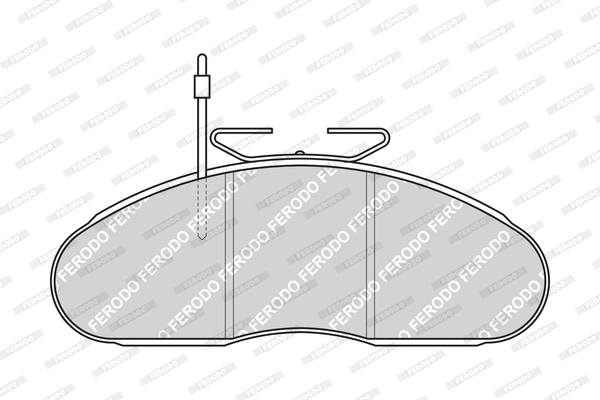 FVR792 FERODO Комплект тормозных колодок, дисковый тормоз (фото 2)
