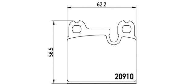 P 06 005 BREMBO Комплект тормозных колодок, дисковый тормоз (фото 1)