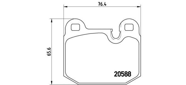 P 06 006 BREMBO Комплект тормозных колодок, дисковый тормоз (фото 1)
