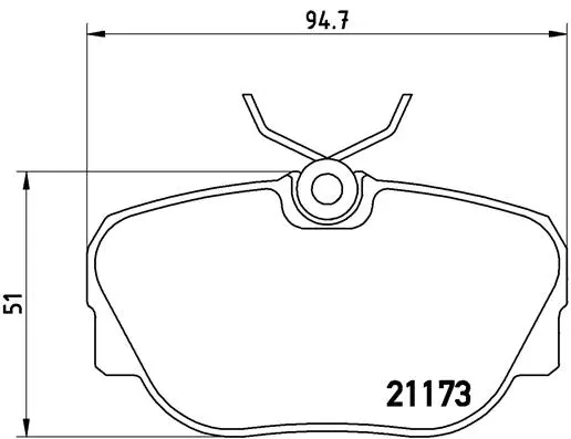 P 06 010 BREMBO Комплект тормозных колодок, дисковый тормоз (фото 1)
