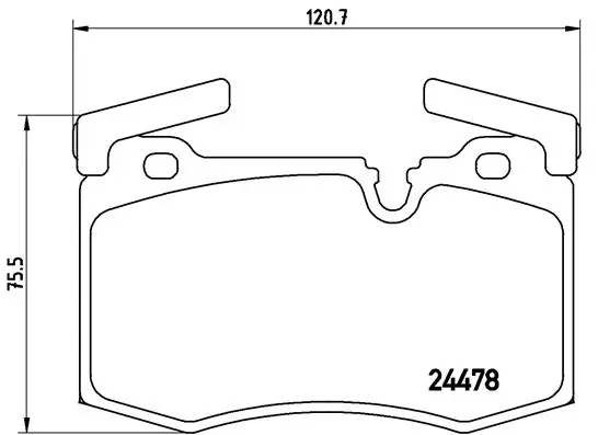 P 06 068 BREMBO Комплект тормозных колодок, дисковый тормоз (фото 1)