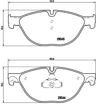 P 06 076 BREMBO Комплект тормозных колодок, дисковый тормоз (фото 1)