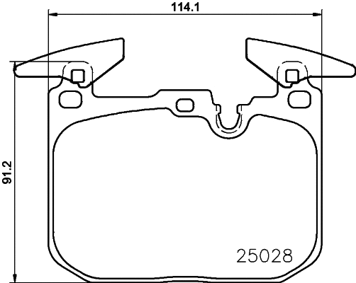 P 06 096X BREMBO Комплект тормозных колодок, дисковый тормоз (фото 1)