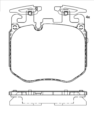 P 06 106 BREMBO Комплект тормозных колодок, дисковый тормоз (фото 1)