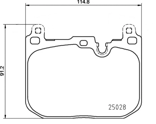 P 06 110 BREMBO Комплект тормозных колодок, дисковый тормоз (фото 1)