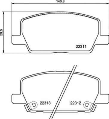 P 07 012 BREMBO Комплект тормозных колодок, дисковый тормоз (фото 1)