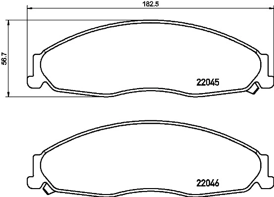 P 09 011 BREMBO Комплект тормозных колодок, дисковый тормоз (фото 1)