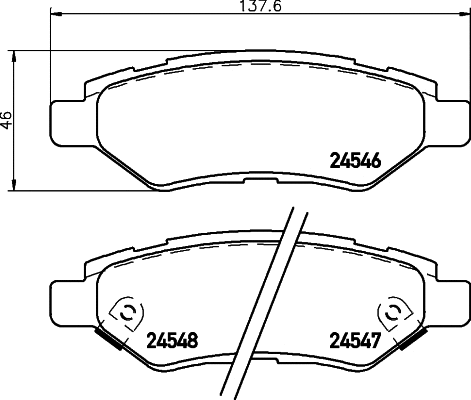 P 09 014 BREMBO Комплект тормозных колодок, дисковый тормоз (фото 1)