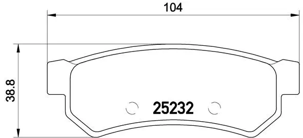 P 10 053 BREMBO Комплект тормозных колодок, дисковый тормоз (фото 1)