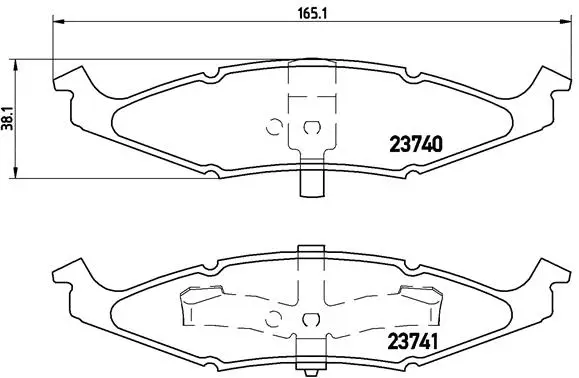 P 11 009 BREMBO Комплект тормозных колодок, дисковый тормоз (фото 1)