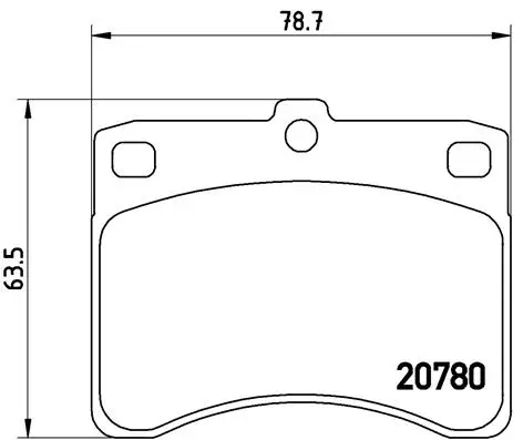 P 16 003 BREMBO Комплект тормозных колодок, дисковый тормоз (фото 1)