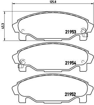 P 16 007 BREMBO Комплект тормозных колодок, дисковый тормоз (фото 1)