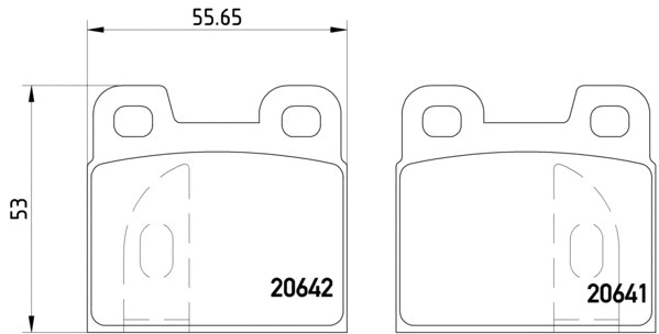 P 23 004 BREMBO Комплект тормозных колодок, дисковый тормоз (фото 1)