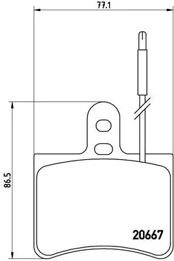 P 23 010 BREMBO Комплект тормозных колодок, дисковый тормоз (фото 1)