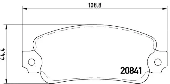 P 23 014 BREMBO Комплект тормозных колодок, дисковый тормоз (фото 1)