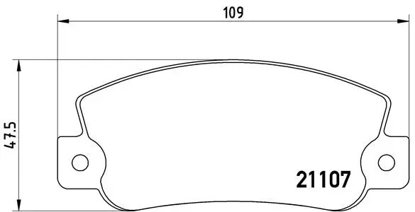 P 23 032 BREMBO Комплект тормозных колодок, дисковый тормоз (фото 1)