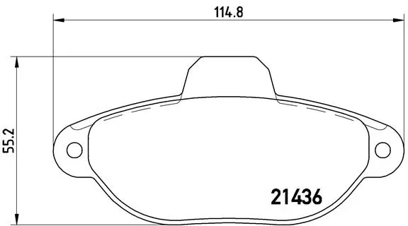 P 23 060 BREMBO Комплект тормозных колодок, дисковый тормоз (фото 1)