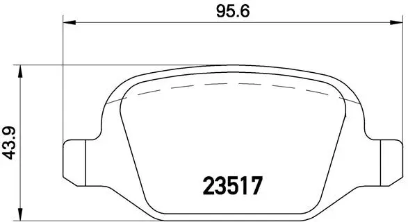 P 23 065 BREMBO Комплект тормозных колодок, дисковый тормоз (фото 1)