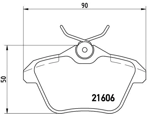 P 23 067 BREMBO Комплект тормозных колодок, дисковый тормоз (фото 1)