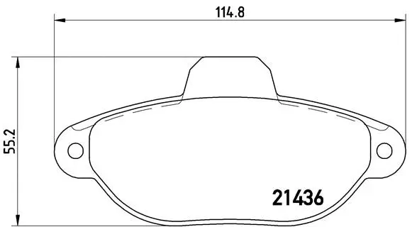 P 23 096 BREMBO Комплект тормозных колодок, дисковый тормоз (фото 1)