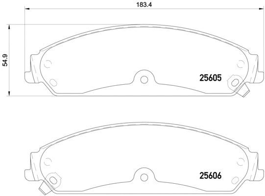 P 23 149 BREMBO Комплект тормозных колодок, дисковый тормоз (фото 1)