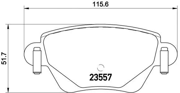 P 24 059 BREMBO Комплект тормозных колодок, дисковый тормоз (фото 1)