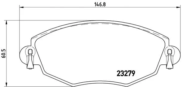 P 24 060 BREMBO Комплект тормозных колодок, дисковый тормоз (фото 1)