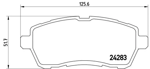 P 24 072X BREMBO Комплект тормозных колодок, дисковый тормоз (фото 1)