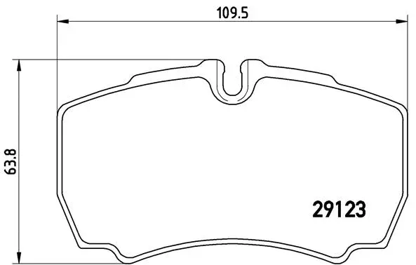 P 24 084 BREMBO Комплект тормозных колодок, дисковый тормоз (фото 1)