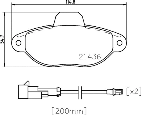 P 24 147X BREMBO Комплект тормозных колодок, дисковый тормоз (фото 1)