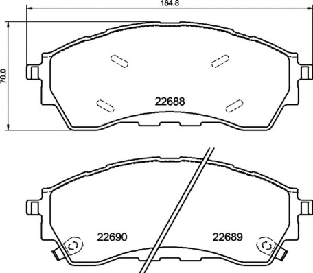 P 24 225 BREMBO Комплект тормозных колодок, дисковый тормоз (фото 1)