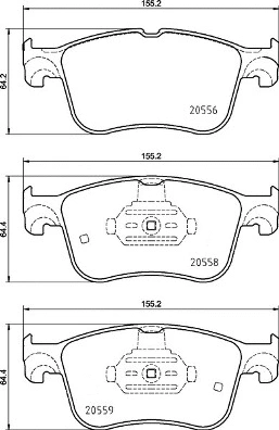 P 24 234 BREMBO Комплект тормозных колодок, дисковый тормоз (фото 1)