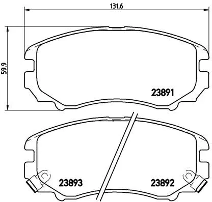 P 30 018X BREMBO Комплект тормозных колодок, дисковый тормоз (фото 1)