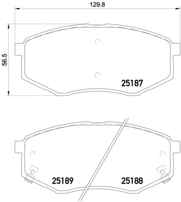 P 30 055X BREMBO Комплект тормозных колодок, дисковый тормоз (фото 1)