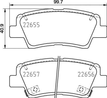 P 30 103 BREMBO Комплект тормозных колодок, дисковый тормоз (фото 1)