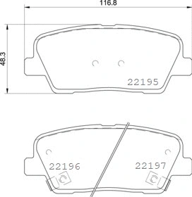 P 30 105 BREMBO Комплект тормозных колодок, дисковый тормоз (фото 1)