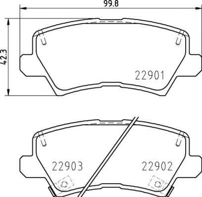 P 30 111 BREMBO Комплект тормозных колодок, дисковый тормоз (фото 1)