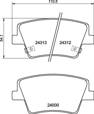 P 30 117 BREMBO Комплект тормозных колодок, дисковый тормоз (фото 1)