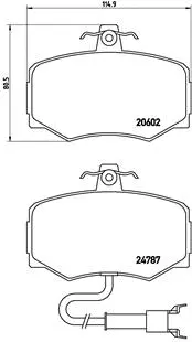 P 36 009 BREMBO Комплект тормозных колодок, дисковый тормоз (фото 1)